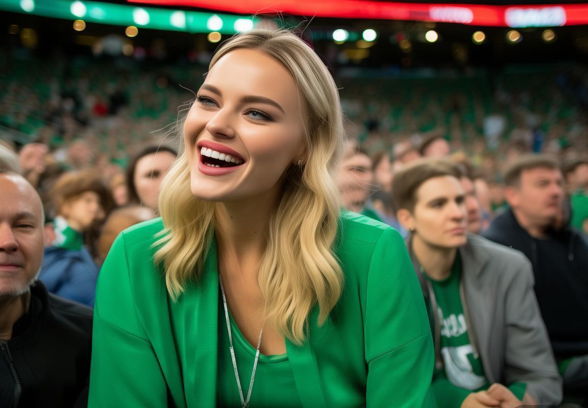 哈佛大学女球迷运动热情引爆社交媒体热议，凯尔特人队比赛因她添彩